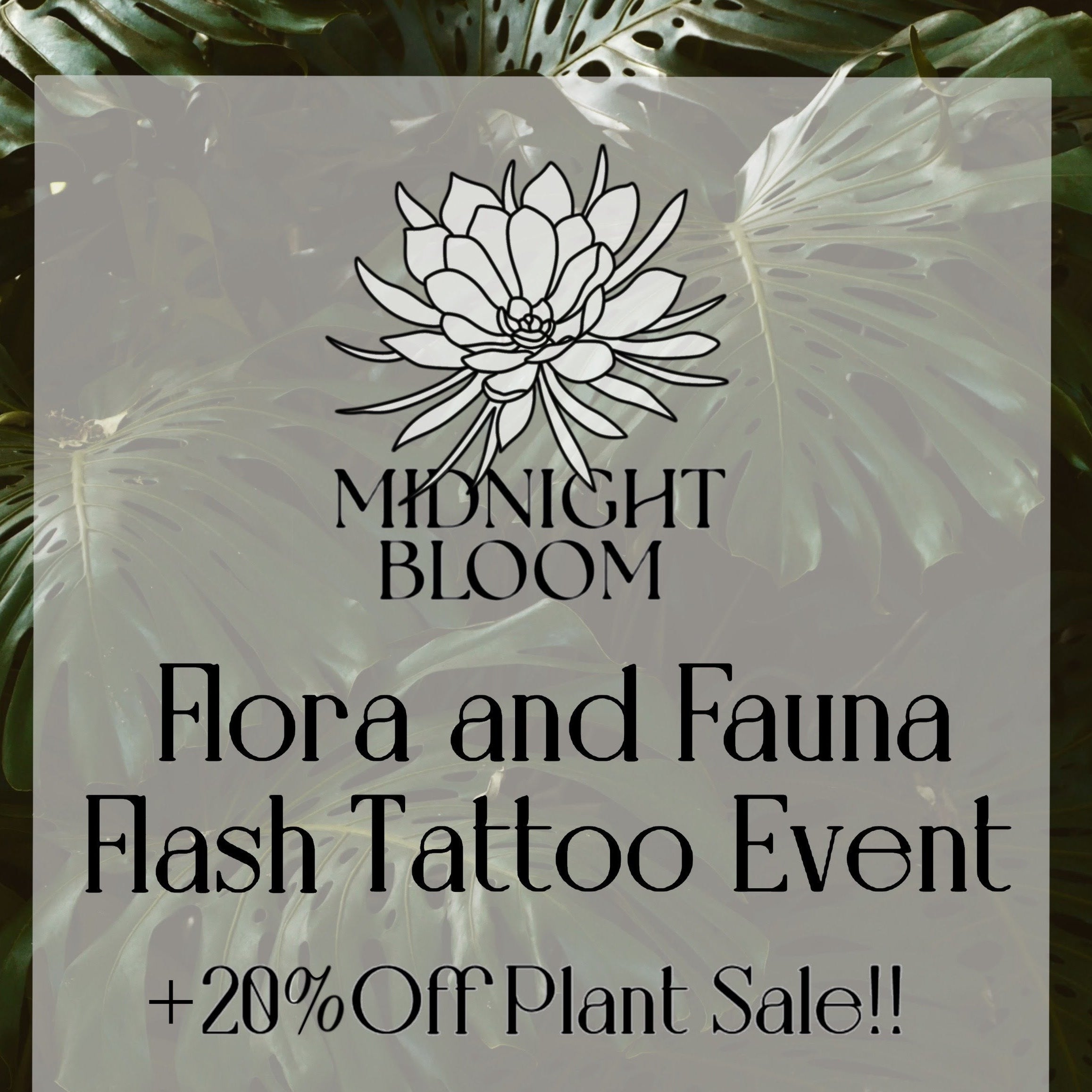 8.8 | Flora & Fauna Flash Tattoo Event